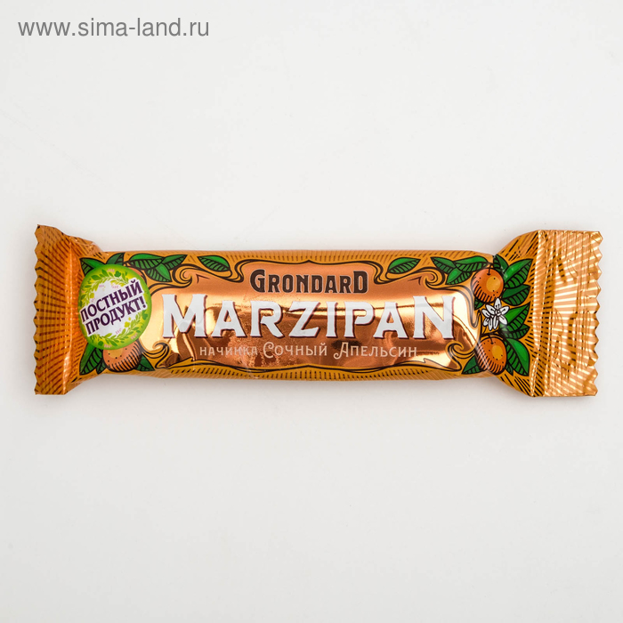 Марципановый батончик Grondard «Сочный апельсин», 50 г - Фото 1