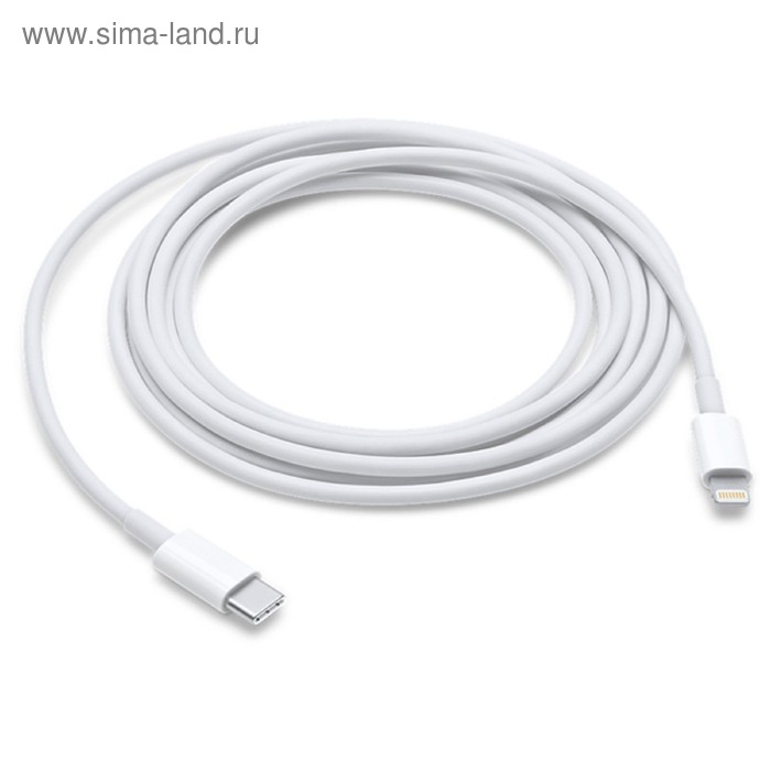 Кабель Apple (MX0K2ZM/A), Lightning - USB Type C, 1 м, белый - Фото 1