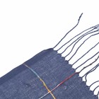 Палантин женский текстильный, цвет синий, размер 70х190 - Фото 3