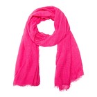 Палантин женский текстильный, цвет розовый, размер 75х180 - Фото 1