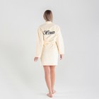 Халат махровый женский Этель «Жена любимая» размер 50-52, 100% хлопок - Фото 4