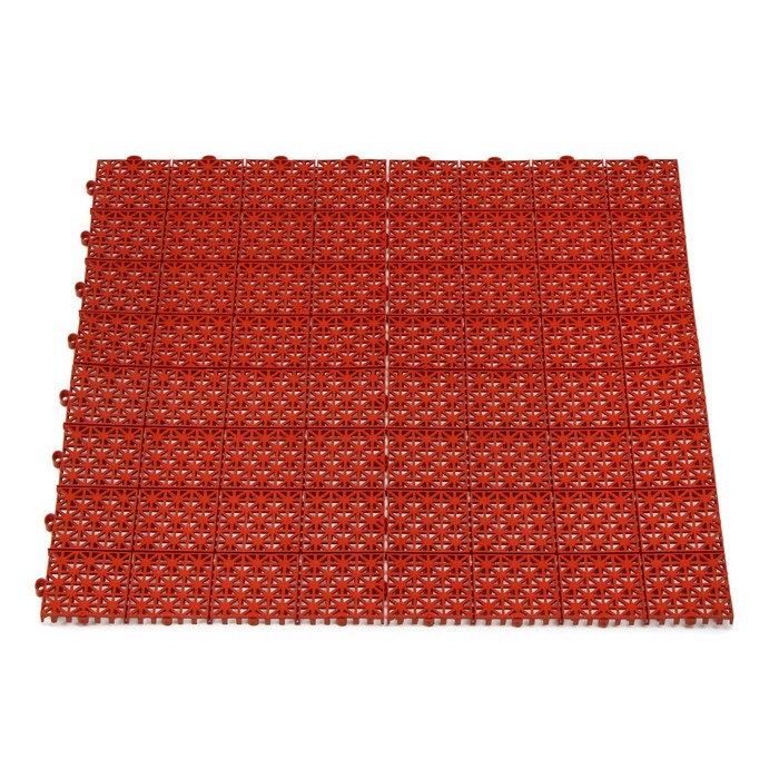 Модульное покрытие, 30 × 30 × 1,1 см, пластик, терракотовый, 1 шт. - фото 1908547834