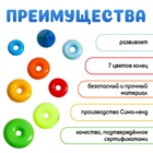 Пирамидка детская, 7 колец, с конусом № 1 - Фото 2