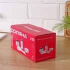 Аксессуары для кухни Доляна «Уют», 4 предмета, дозатор 300 мл, мыльница, подставка для губки, подставка для ложки, белые - Фото 8