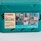 Ящик для хранения с крышкой Deluxe, 1,9 л, 18,9×13,2×11 см, цвет бирюзовый - Фото 3