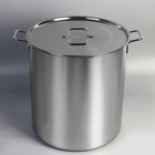 Котёл Катунь «Общепит», 70 л, d=45 см, h=48 см, с крышкой, капсульное дно, индукция, нержавеющая сталь, хромированная - Фото 4