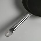 Сковорода Катунь «Общепит», d=26 см, толщина корпуса 0.6 мм, дно 3.5 мм, капсульное дно, антипригарное покрытие, индукция, нержавеющая сталь - Фото 2