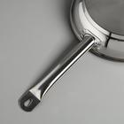 Сковорода Катунь «Общепит», d=26 см, толщина корпуса 0.6 мм, дно 3.5 мм, капсульное дно, антипригарное покрытие, индукция, нержавеющая сталь - Фото 3