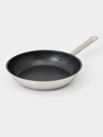 Сковорода Катунь «Общепит», d=28 см, h=6.5 см, толщина корпуса 0.6 мм, дно 3.5 мм, капсульное дно, антипригарное покрытие, индукция, AISI - 201