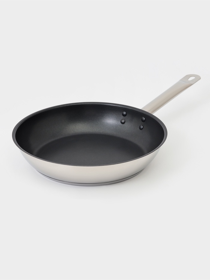 Сковорода Катунь «Общепит», d=28 см, h=6.5 см, толщина корпуса 0.6 мм, дно 3.5 мм, капсульное дно, антипригарное покрытие, индукция, AISI - 201 - Фото 1