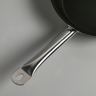 Сковорода Катунь «Общепит», d=28 см, толщина корпуса 0.6 мм, дно 3.5 мм, капсульное дно, антипригарное покрытие, индукция, нержавеющая сталь - Фото 2