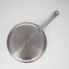 Сковорода Катунь «Общепит», d=30 см, толщина корпуса 0.6 мм, дно 3.5 мм, капсульное дно, антипригарное покрытие, индукция, нержавеющая сталь - Фото 3