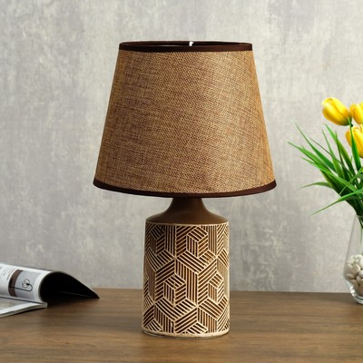 Лампа настольная 48475/1 E14 40 Вт кофе 18×18×32 см RISALUX