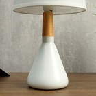 Лампа настольная 320613/1 E14 40 Вт белый 16×16×35 см RISALUX - Фото 4