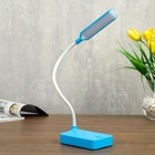 Лампа настольная 79955/1 LED 2Вт USB батарейки 3АА синий 10х7х37 см - фото 2902274