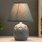 Лампа настольная 37516/1 1х40Вт Е14 синий 18х18х26 см RISALUX - фото 21048164