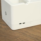 Лампа настольная RISALUX 85302/1, сенсорная, 18хLED, 3 Вт, диммер, USB, AKB, белая, 10×10.5×43 см - Фото 5