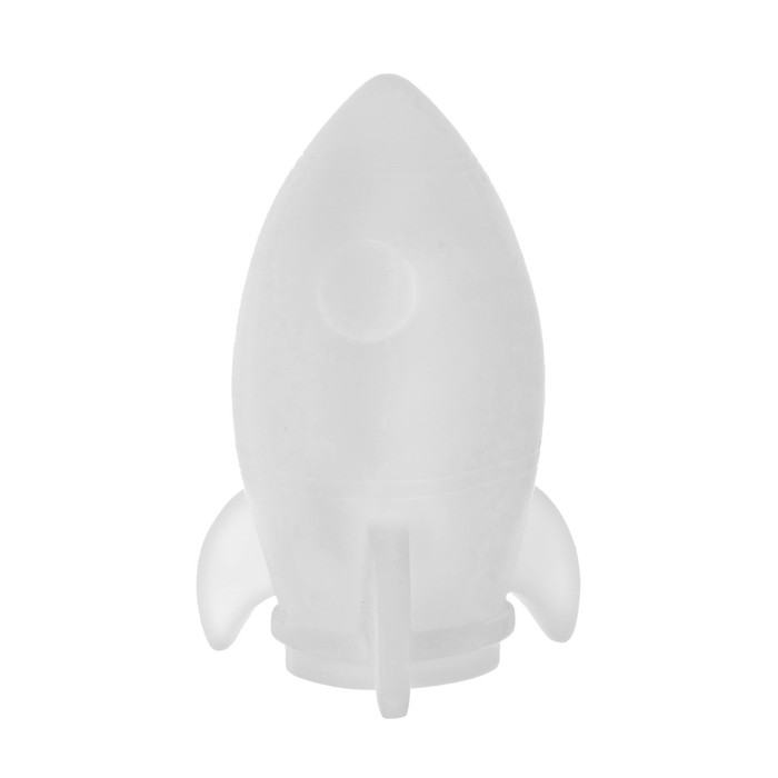 Ночник "Ракета" LED батарейки 3хLR белый фосфорный 10x9,8xx15,5 см RISALUX - фото 1926067990