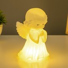 Фигурка световая RISALUX «Ангелочек», LED-ночник, батарейки 3×LR44, белый, 8.5×8×14.5 см - Фото 3