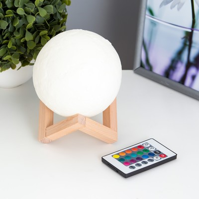 Ночник "Планета" LED USB белый 12x12x11,5 см RISALUX