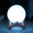 Ночник "Планета" LED USB белый 12x12x11,5 см RISALUX - Фото 3