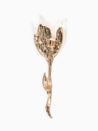 Брошь «Цветок» лилия, белая в золоте - Фото 3