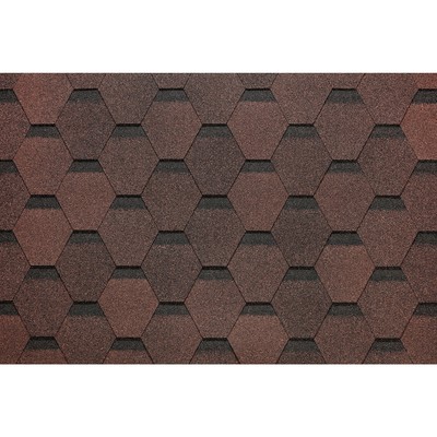 Гибкая черепица DÖCKE PIE EUROPA, цвет карат коричневый, 3 м²