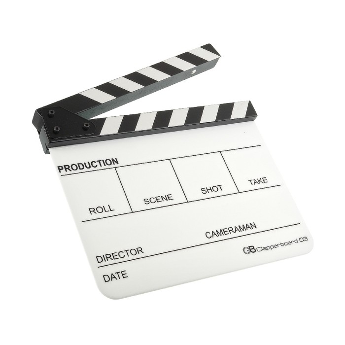 Кинохлопушка Clapperboard 03, цвет белый