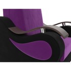 Кресло-кровать «Меркурий», механизм аккордеон, микровельвет, цвет фиолетовый / чёрный - Фото 4