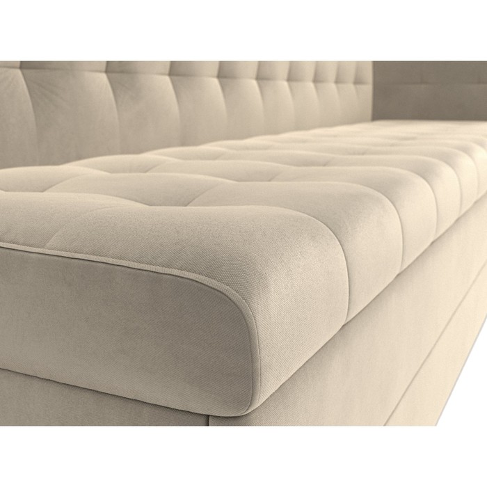 Кухонный диван «Бриз с углом», микровельвет, правый угол, цвет бежевый - фото 1907090128