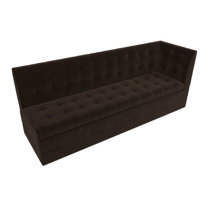 Кухонный диван «Бриз с углом», микровельвет, цвет коричневый - фото 1907090138