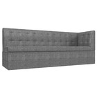 Кухонный диван «Бриз с углом», рогожка, цвет серый - фото 298449118