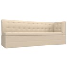 Кухонный диван «Бриз с углом», экокожа, цвет бежевый - фото 2167275