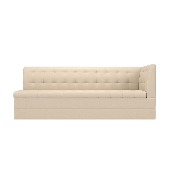 Кухонный диван «Бриз с углом», экокожа, цвет бежевый - фото 1886475106