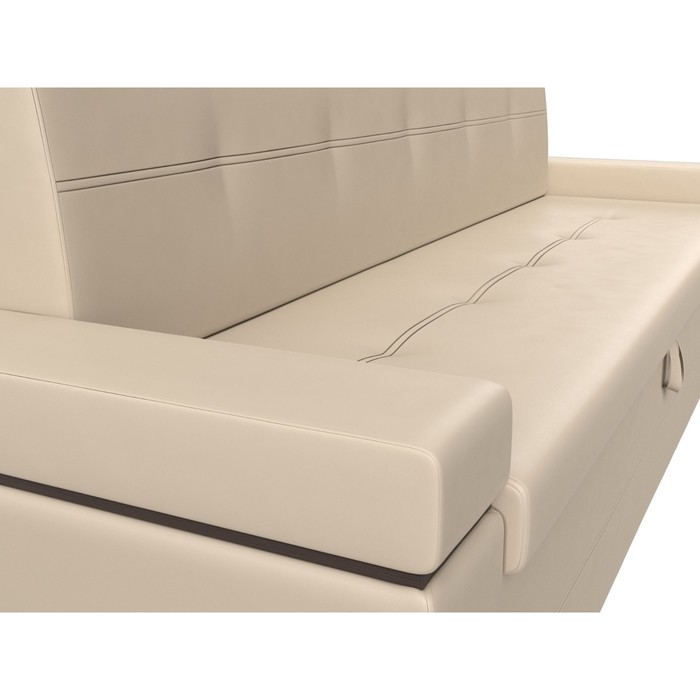 Кухонный прямой диван «Деметра», механизм дельфин, экокожа, цвет бежевый - фото 1907090202