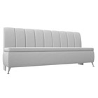 Кухонный прямой диван «Кантри», экокожа, цвет белый - фото 298449217