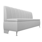 Кухонный прямой диван «Кантри», экокожа, цвет белый - Фото 3