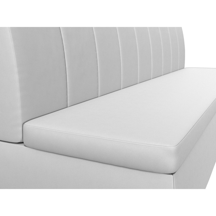 Кухонный прямой диван «Кантри», экокожа, цвет белый - фото 1907090251
