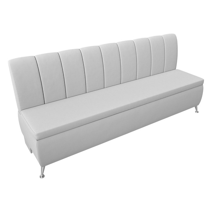 Кухонный прямой диван «Кантри», экокожа, цвет белый - фото 1907090252