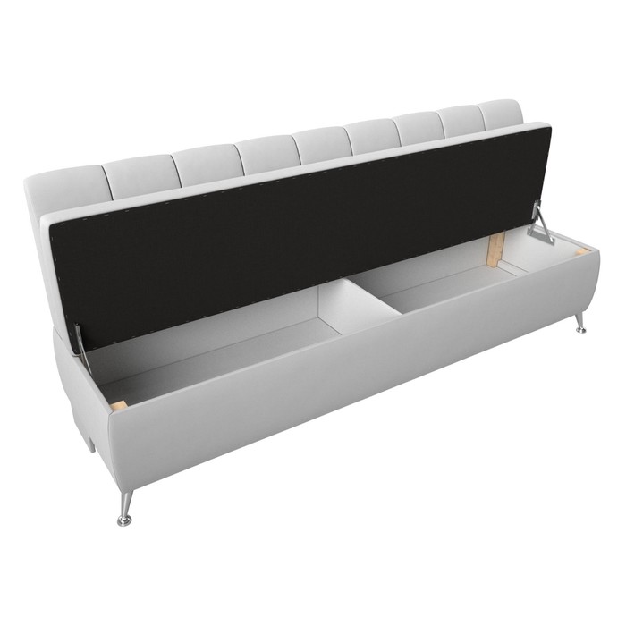 Кухонный прямой диван «Кантри», экокожа, цвет белый - фото 1907090253