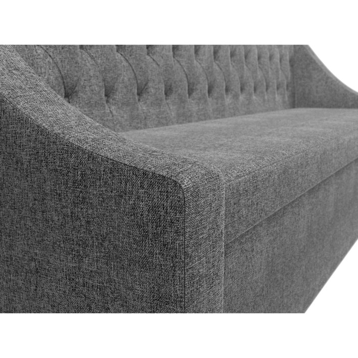 Кухонный прямой диван «Мерлин», механизм дельфин, рогожка, цвет серый - фото 1887957426