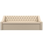 Кухонный прямой диван «Мерлин», механизм дельфин, экокожа, цвет бежевый - Фото 2