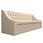 Кухонный прямой диван «Мерлин», механизм дельфин, экокожа, цвет бежевый - Фото 3