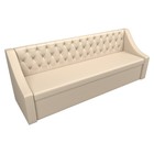 Кухонный прямой диван «Мерлин», механизм дельфин, экокожа, цвет бежевый - Фото 5