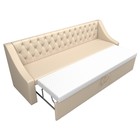 Кухонный прямой диван «Мерлин», механизм дельфин, экокожа, цвет бежевый - Фото 6