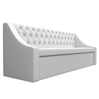 Кухонный прямой диван «Мерлин», механизм дельфин, экокожа, цвет белый - Фото 4