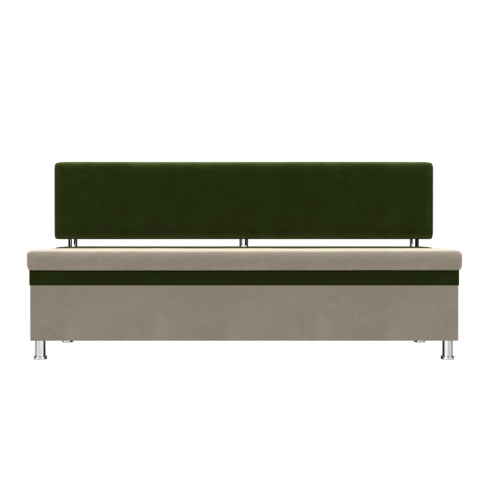 Кухонный прямой диван «Стайл», микровельвет, цвет бежевый / зелёный - фото 1907090294