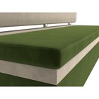 Кухонный прямой диван «Стайл», микровельвет, цвет зелёный / бежевый - Фото 4