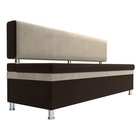 Кухонный прямой диван «Стайл», микровельвет, цвет коричневый / бежевый - Фото 3