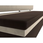 Кухонный прямой диван «Стайл», микровельвет, цвет коричневый / бежевый - Фото 4